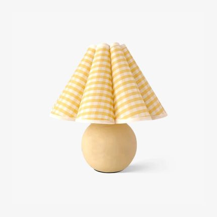 Pleated Fabric Bedside Lamp